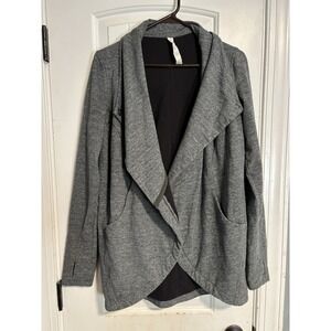 Lululemon That's A Wrap Sweater Jacket size 6 Gray Long Sleeve